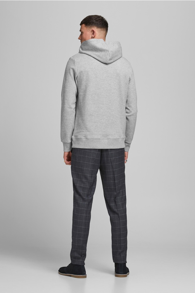 JJEBASIC SWEAT HOOD NOOS 12182537 LIGHT GREY MELANGE
